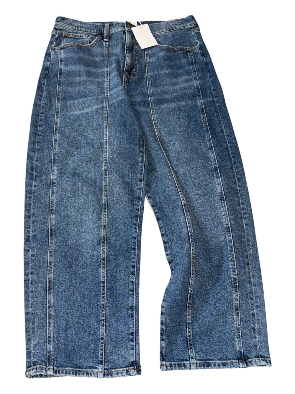 Jessica Simpson Myrtle Barrel Leg Jeans Medium Wash Size 8 NWT